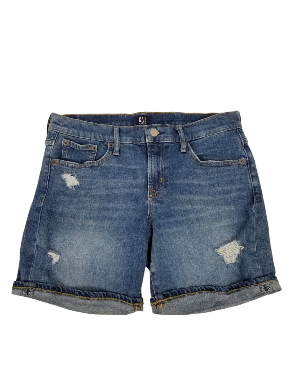 Gap Women's Casual Cuffed Denim Jean Shorts Size 28 / 6